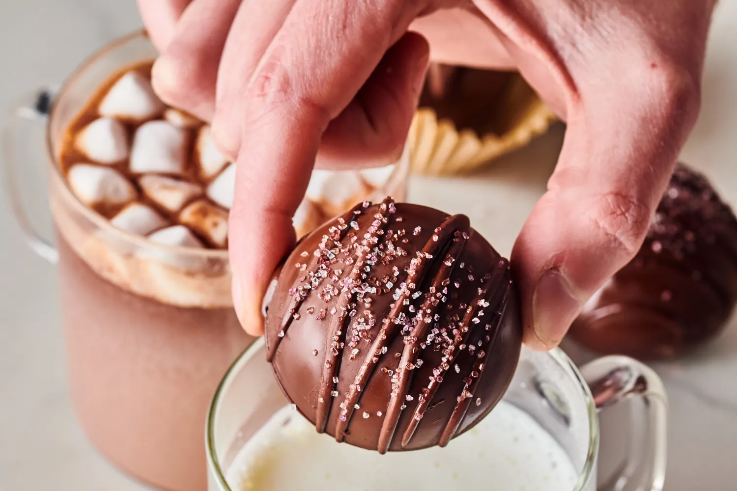 Coziest Homemade Hot Chocolate Bombs